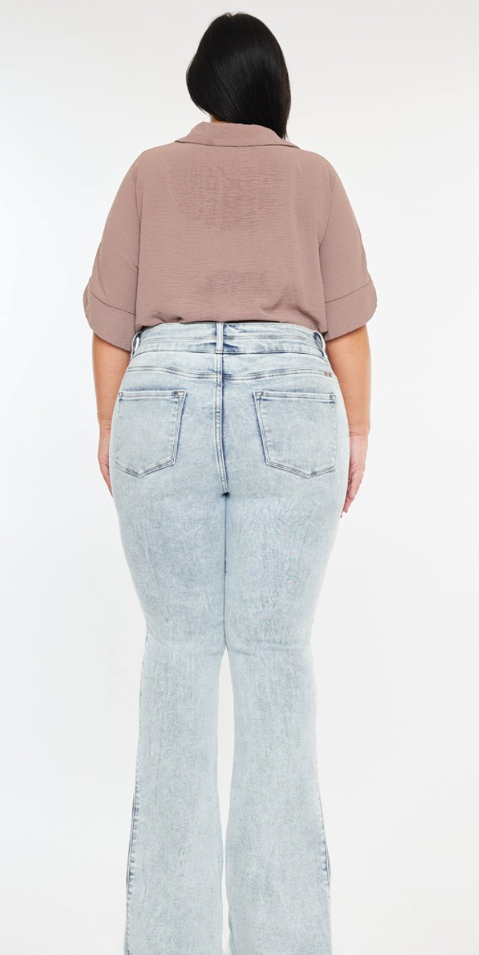 Plus High Rise Bootcut Jeans