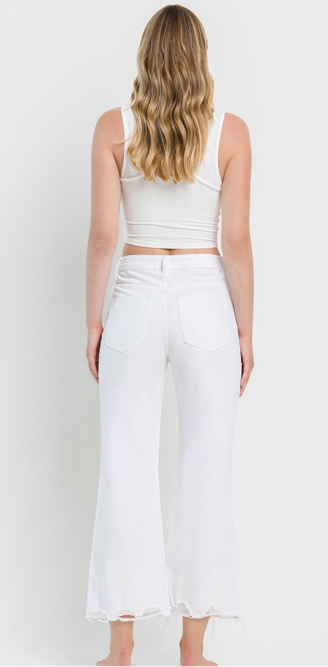 VERVET by Flying Monkey 90's Vintage Super High Rise Crop Flare Jeans