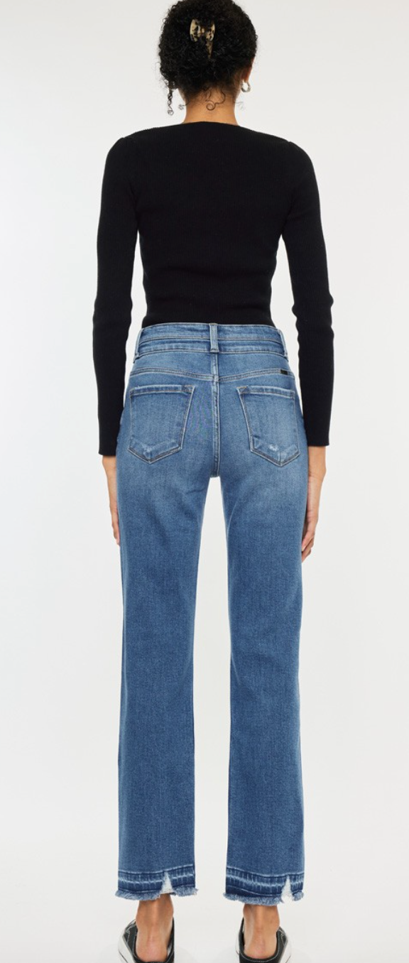 Kan Can USA High Rise Slim Straight Jeans